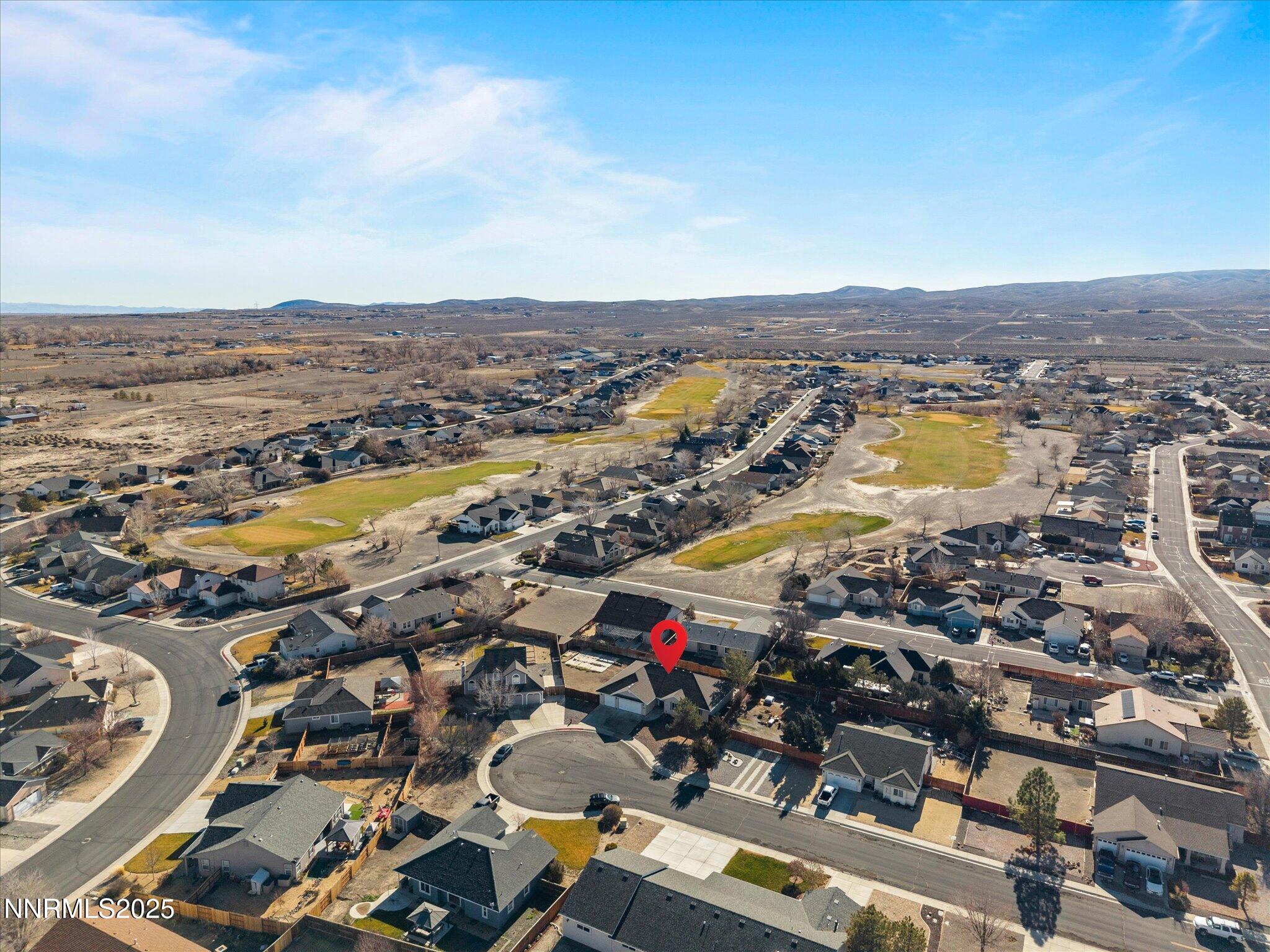 1819 Bogie Court Fernley, NV 89408 - Photo 46 of 46 an aerial view of residential building and lake view