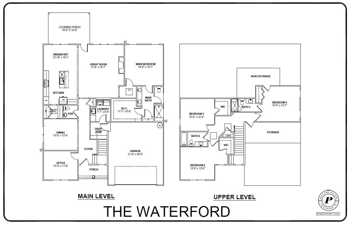 9839 Mayfly Road, Unit 87 Ooltewah, TN 37363 - Photo 32 of 32 3 FC87 WATERFORD PRESENTATION FLOOR PLAN