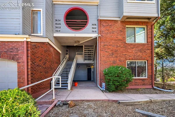 a front view of a house with entryway