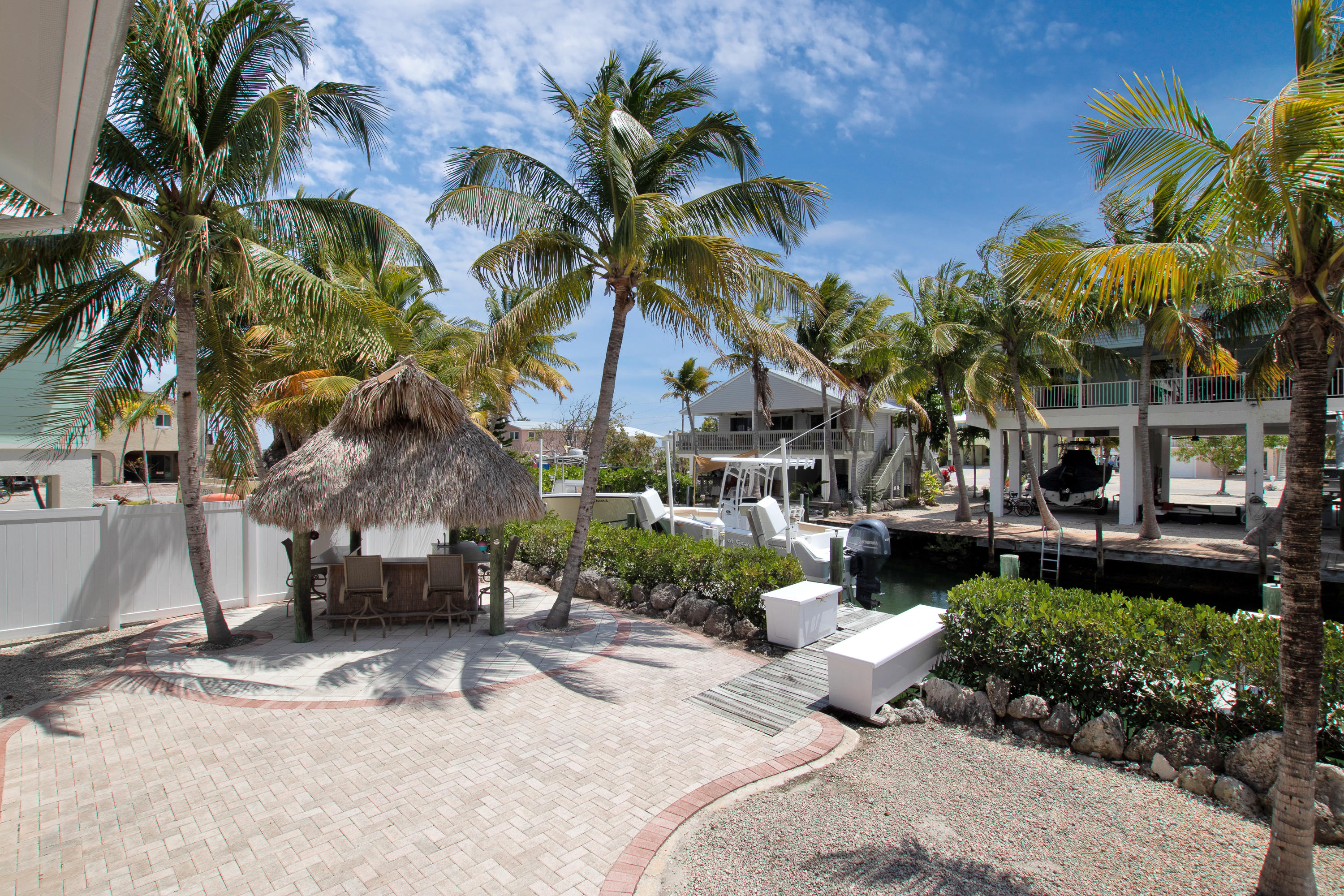 28564 Captain Kidd Road Summerland Key, FL 33042 - Photo 44 of 55 Back yard, tiki