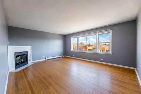 an empty room with window