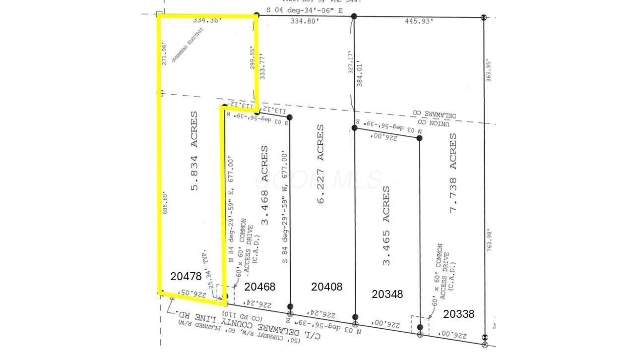 20478 Delaware County Line Road Marysville, OH 43040 - Photo 6 of 6 Lot1Highlight