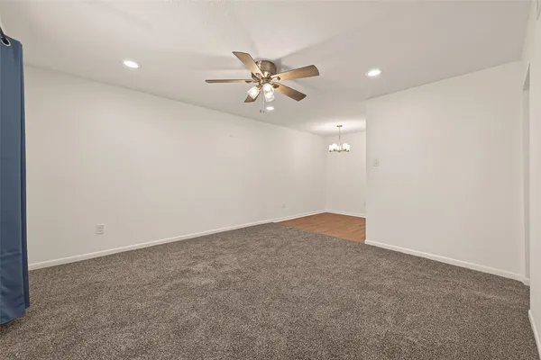 a view of an empty room