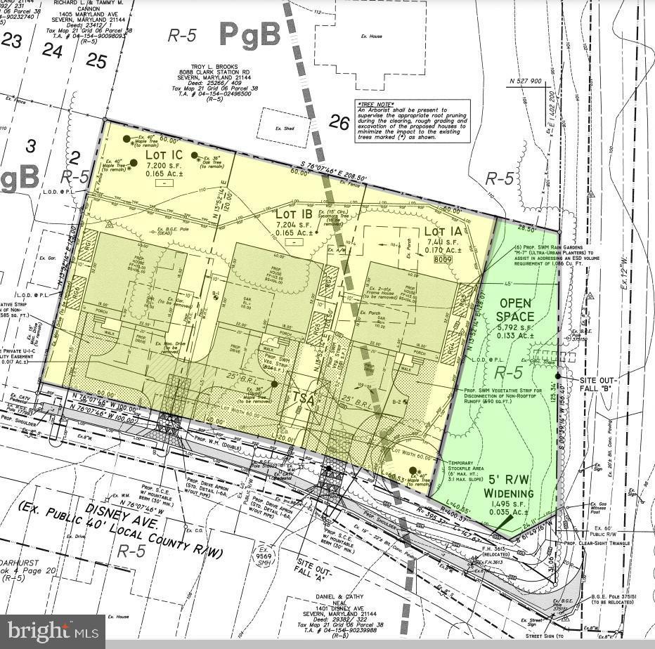 1402 Disney Avenue Severn, MD 21144 - Photo 2 of 21 Preliminary Site Plan