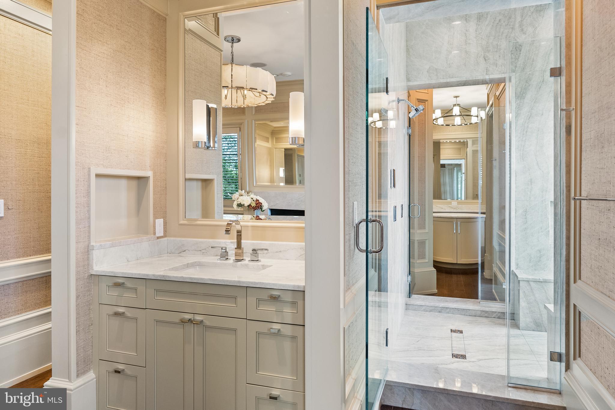 806 Coachway Annapolis, MD 21401 - Photo 24 of 43 a bathroom with a sink and a mirror