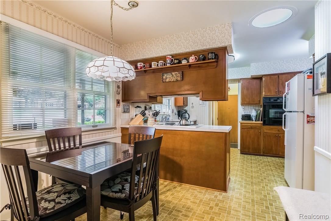 Breakfast nook and kitchen