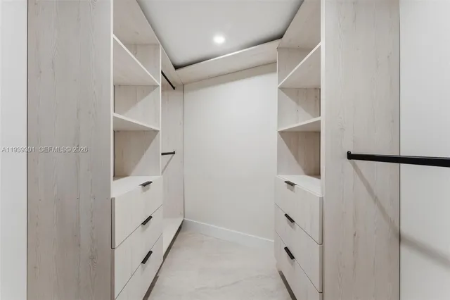 a view of walk in closet