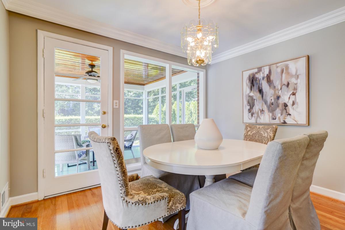 4611 Strathblane Place Alexandria, VA 22304 - Photo 10 of 34 Dining room with view toward screened porch