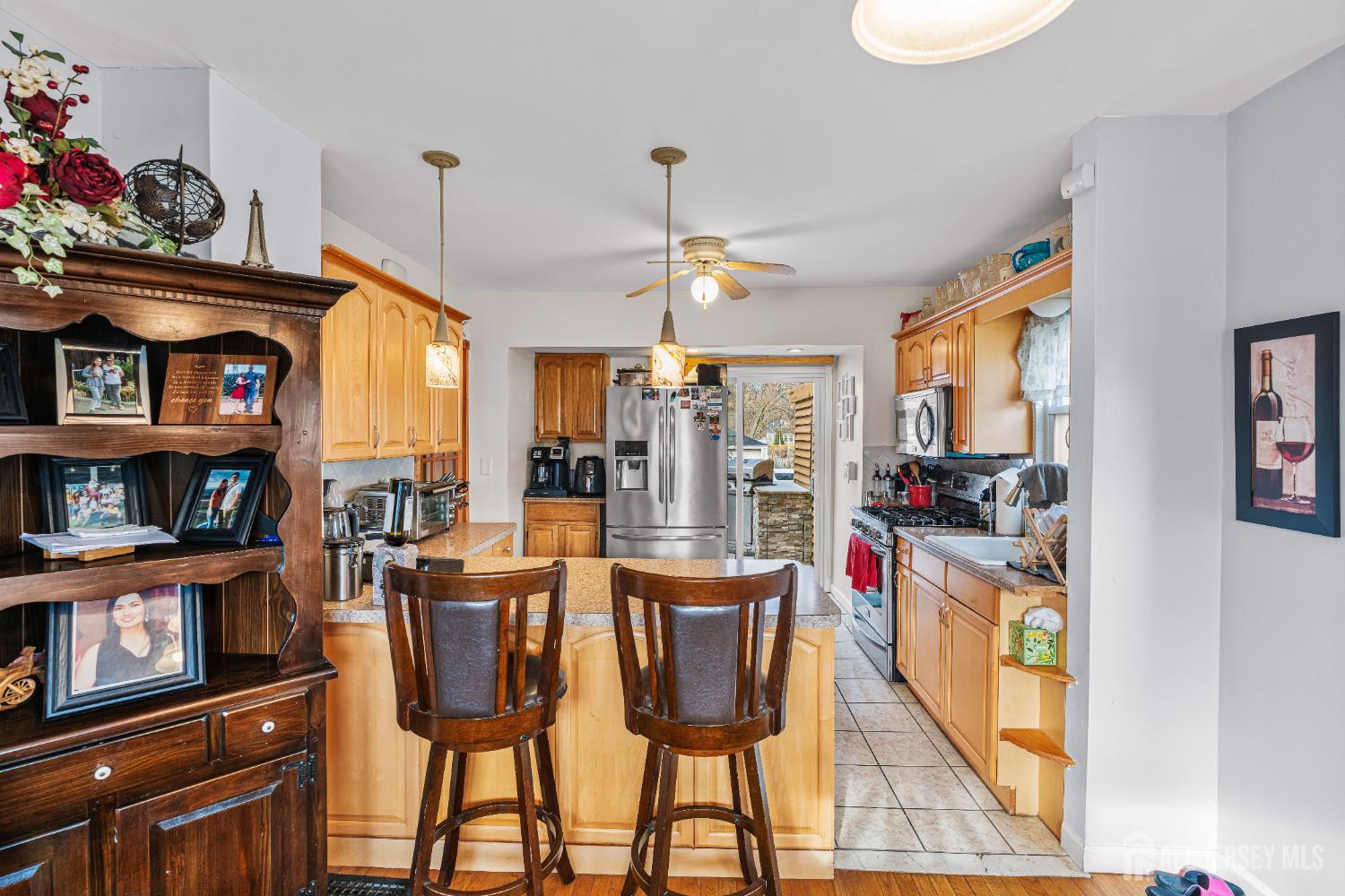 210 2nd Street Dunellen, NJ 08812 - Photo 9 of 42 a view of a dining room with furniture window and wooden floor