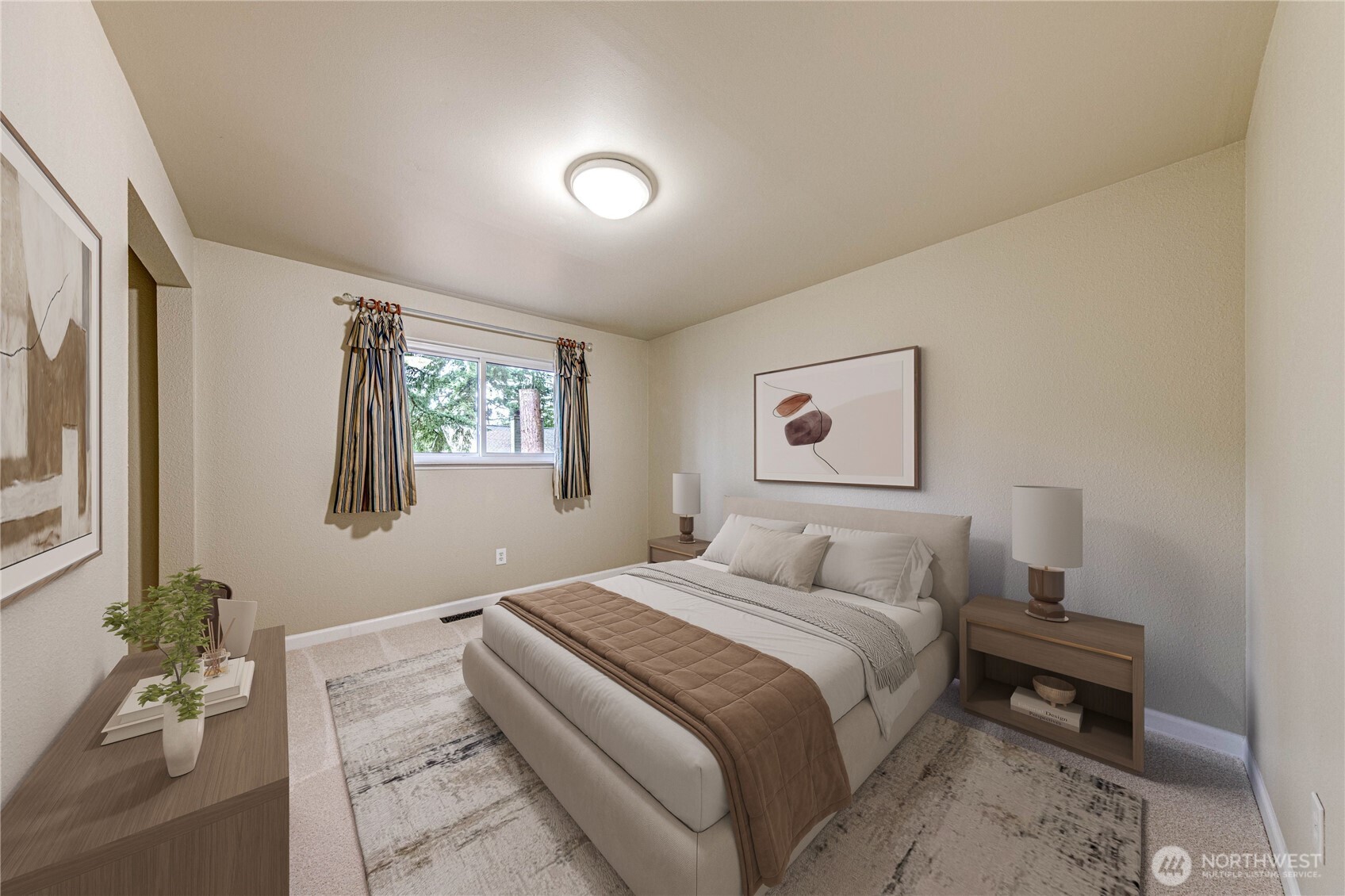 321 216th Street Southeast Bothell, WA 98021 - Photo 15 of 33 a bedroom with a bed and a painting on the wall