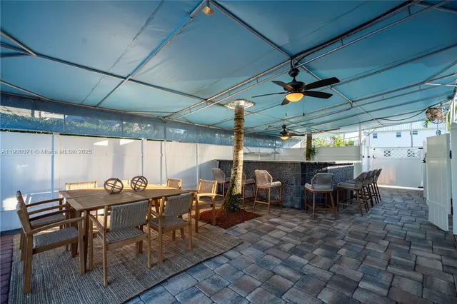 a view of a city with an ocean view