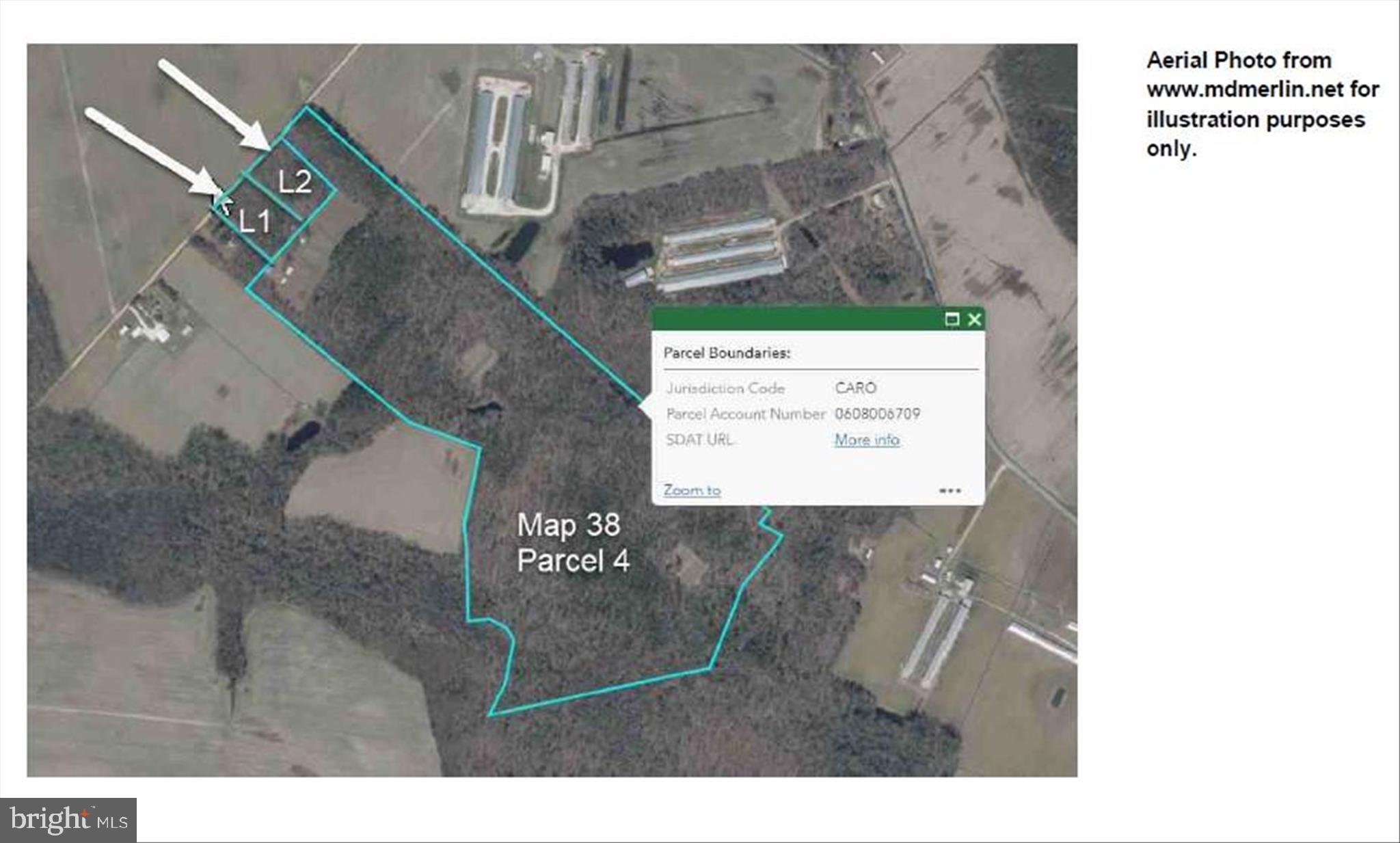 7805 Dyer Road Denton, MD 21629 - Photo 56 of 57 Dyer Rd Aerial Photo