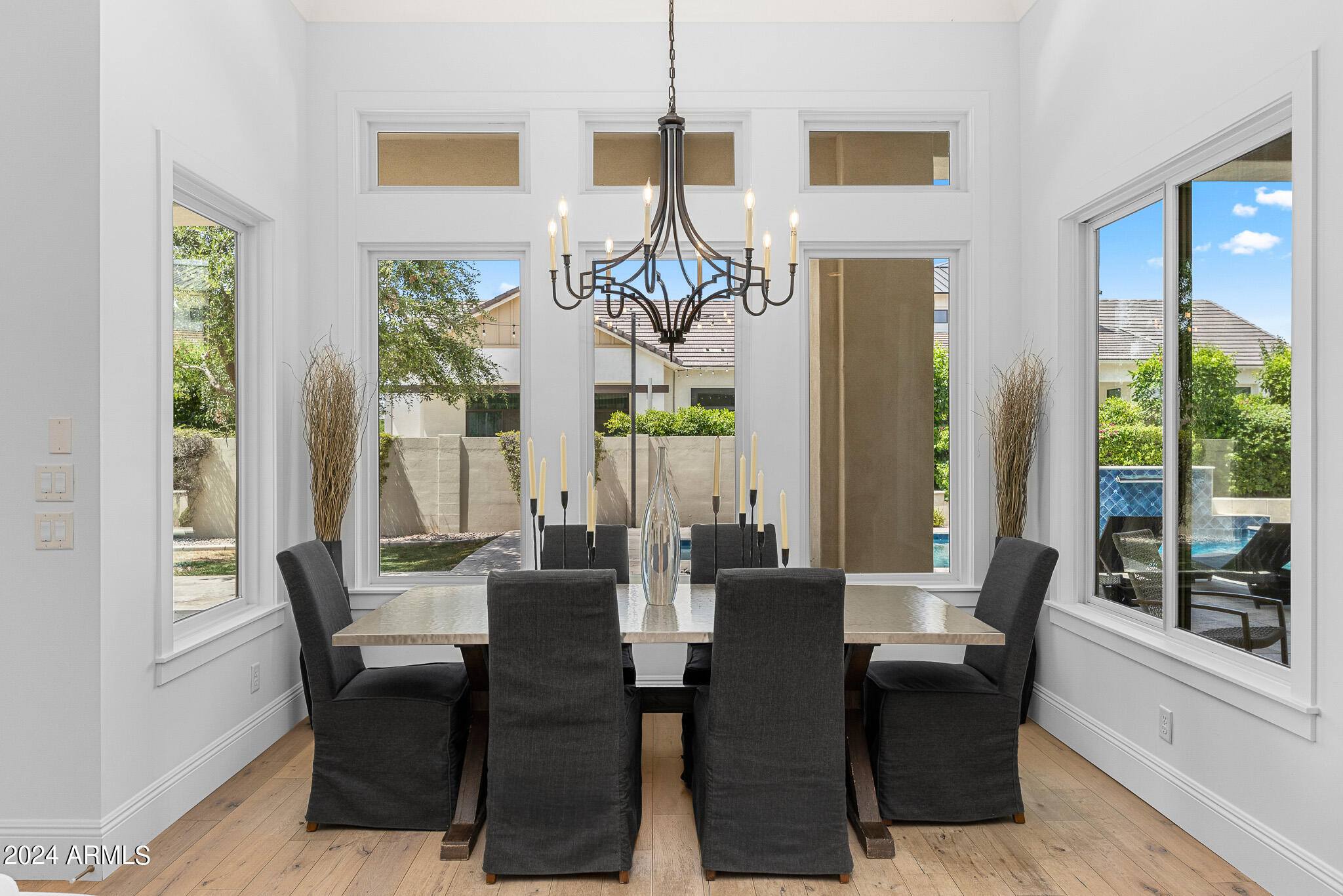 2654 East Warbler Road Gilbert, AZ 85297 - Photo 20 of 50 a view of a dining room with furniture window and outside view
