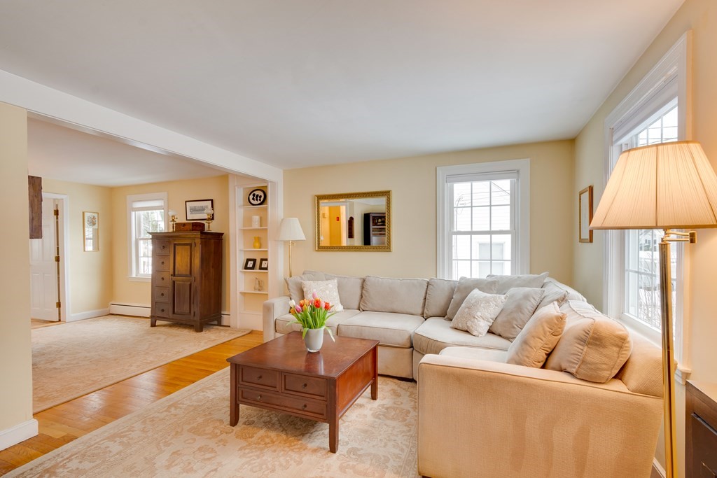64 Grosvenor Road Needham, MA 02492 - Photo 5 of 36 a living room with furniture and a window