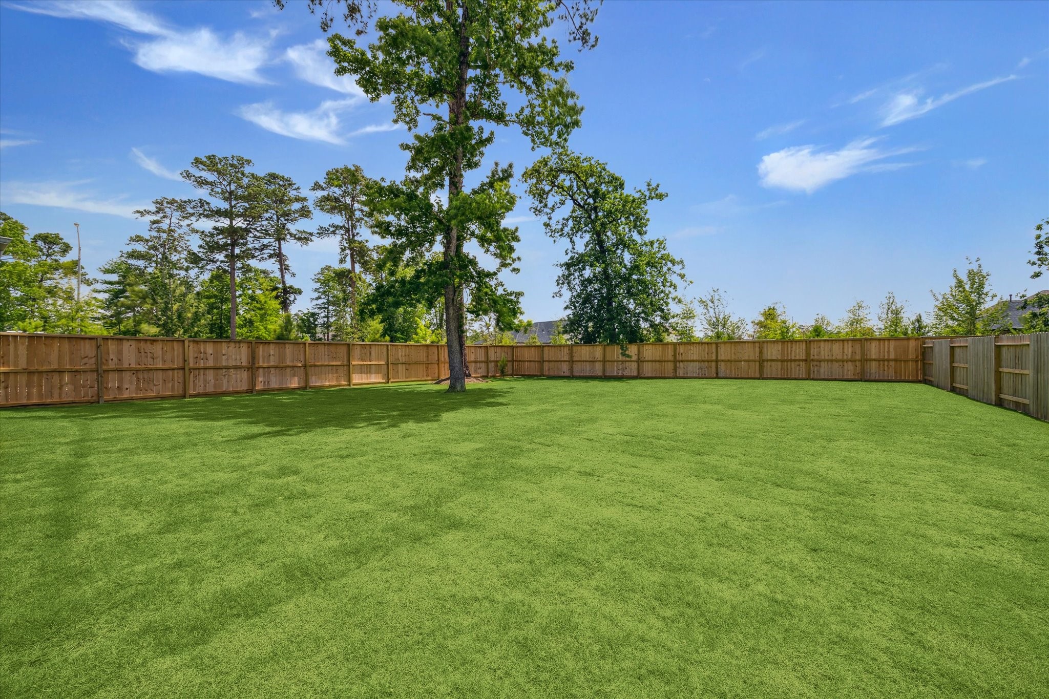 403 Venado View Court Conroe, TX 77304 - Photo 12 of 44 Incredible Backyard spacious enough for Pool, Spa/Hot Tub, playset, vegetable and cut flower gardens, endless possibilties!