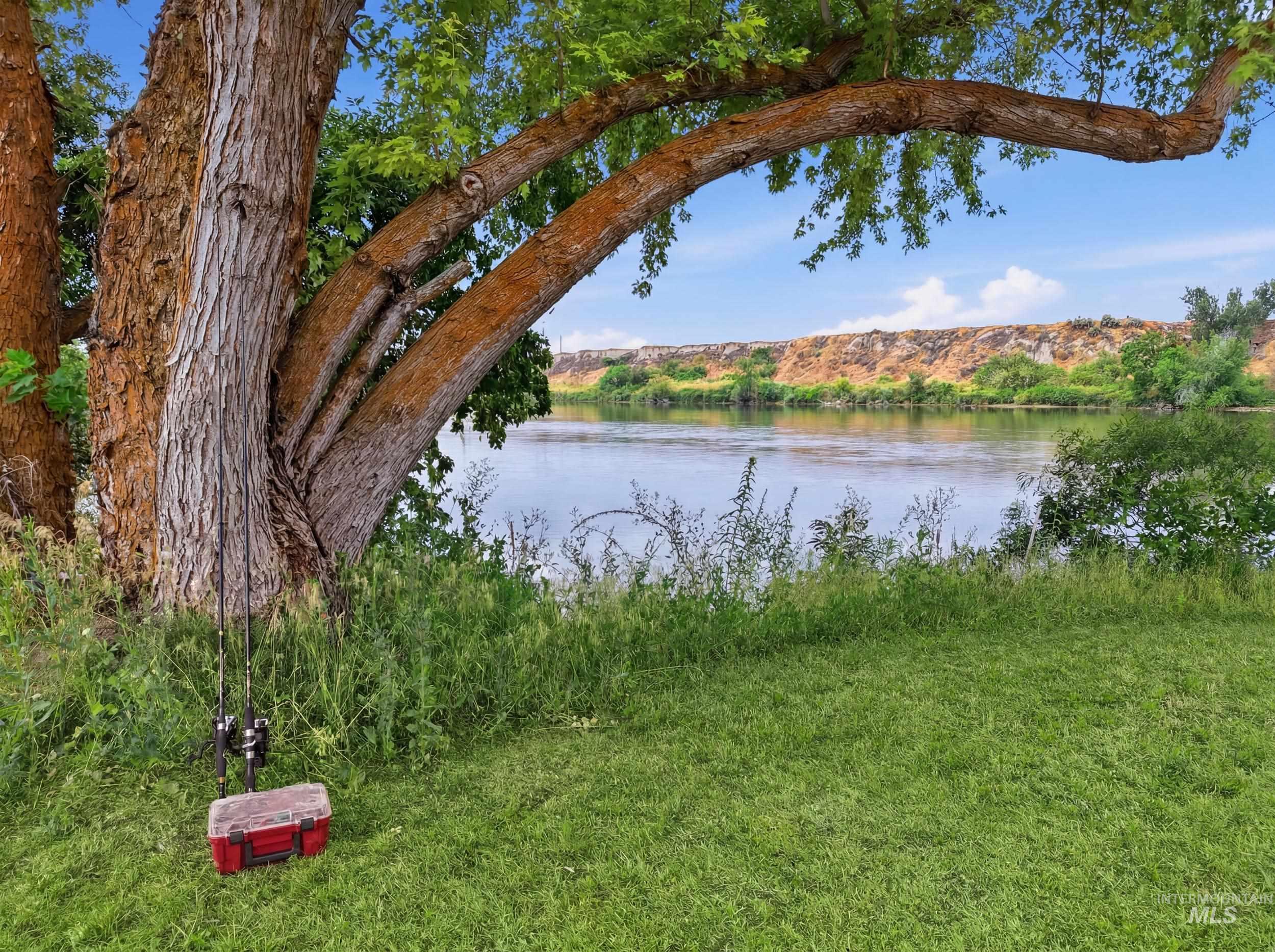 339 Airport Road Weiser, ID 83672 - Photo 44 of 49 Expansive grassy area featuring mature trees and waterfront access