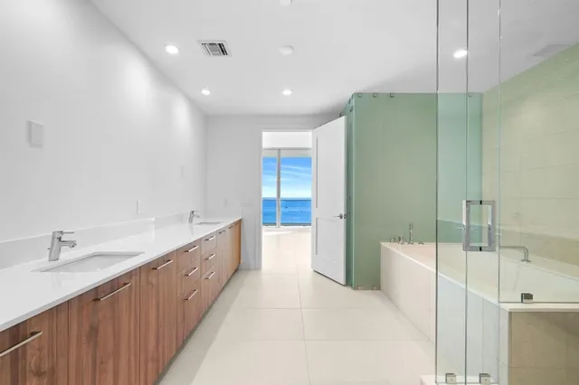 a view of an empty room