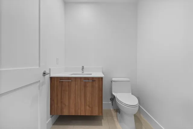 a front view of a building