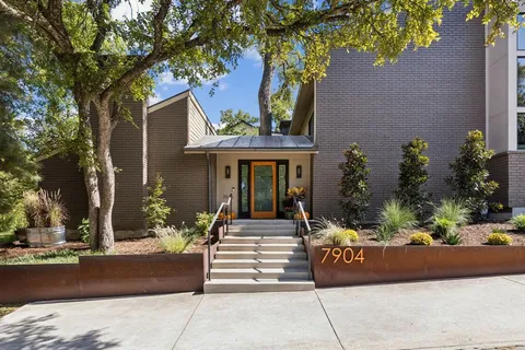 a front view of a house