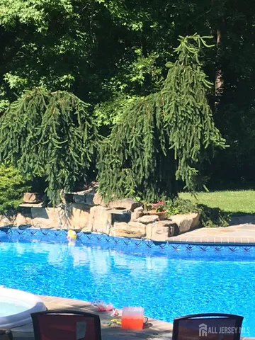 a outdoor view with a sitting space