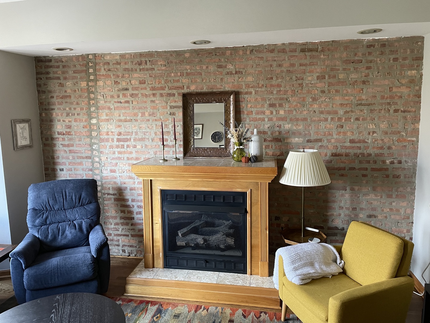 2755 West Logan Boulevard, Unit 2 Chicago, IL 60647 - Photo 4 of 24 a living room with furniture and a fireplace