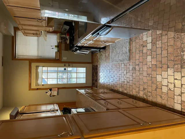 a view of a patio with a couch