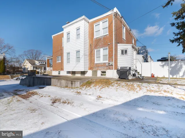 a view of a terrace with a snow