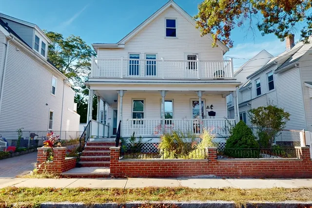 a front view of a house with porch