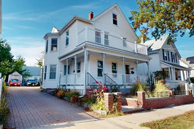 a front view of a house
