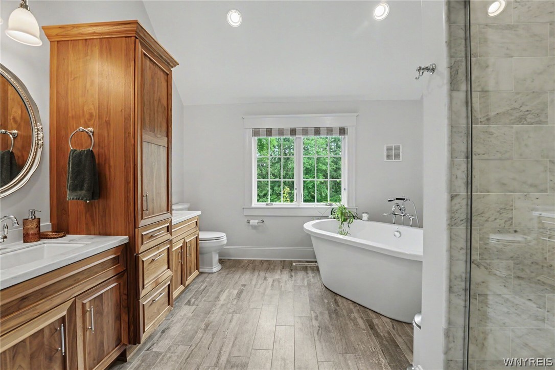 6600 Dye Road Newstead, NY 14001 - Photo 41 of 50 Master bathroom side angle. Shower 6' x 4'