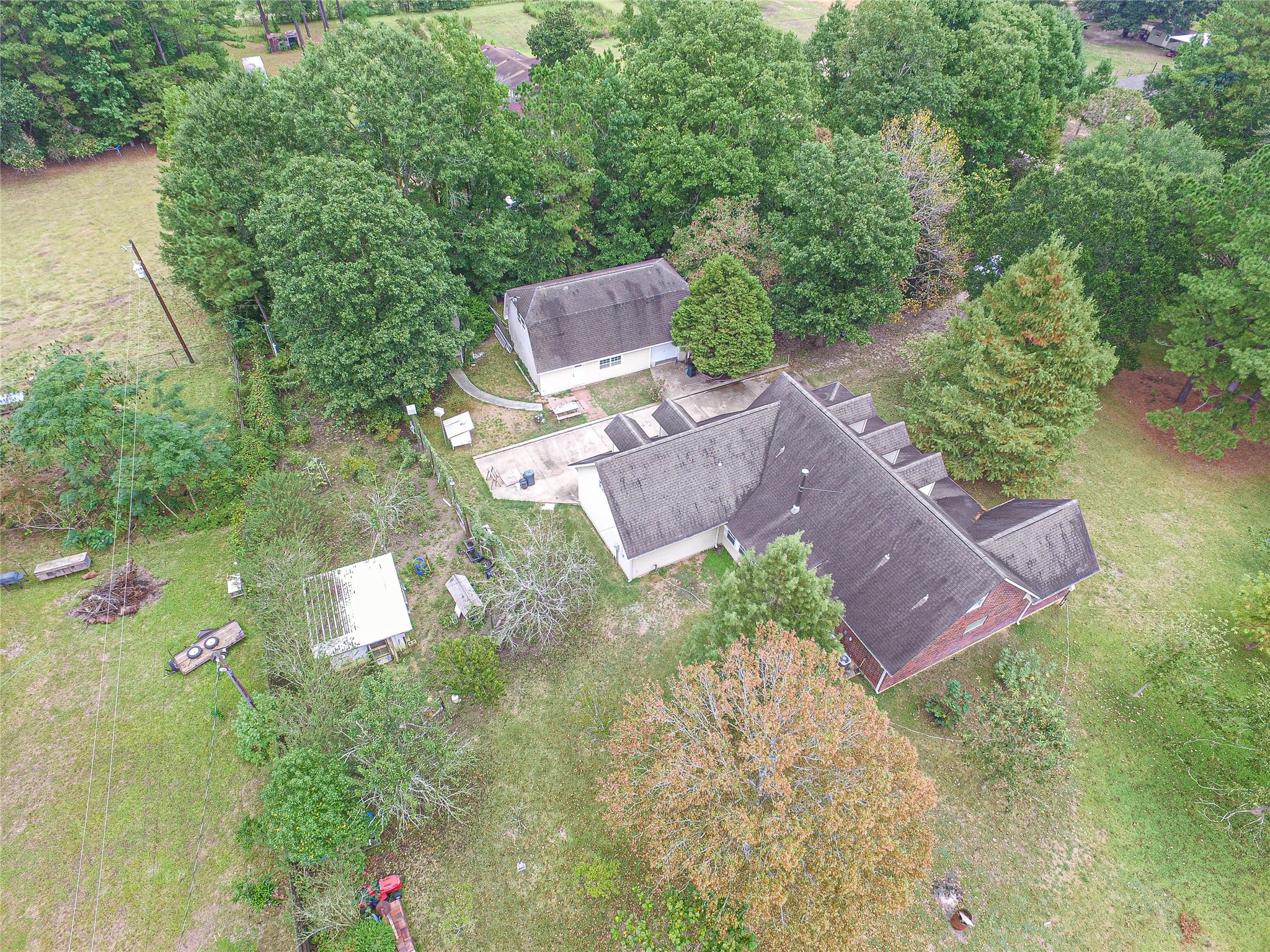 139 Berts Farm Road Livingston, TX 77351 - Photo 38 of 41 an aerial view of a house with a yard