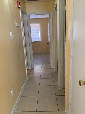 a view of livingroom with hallway