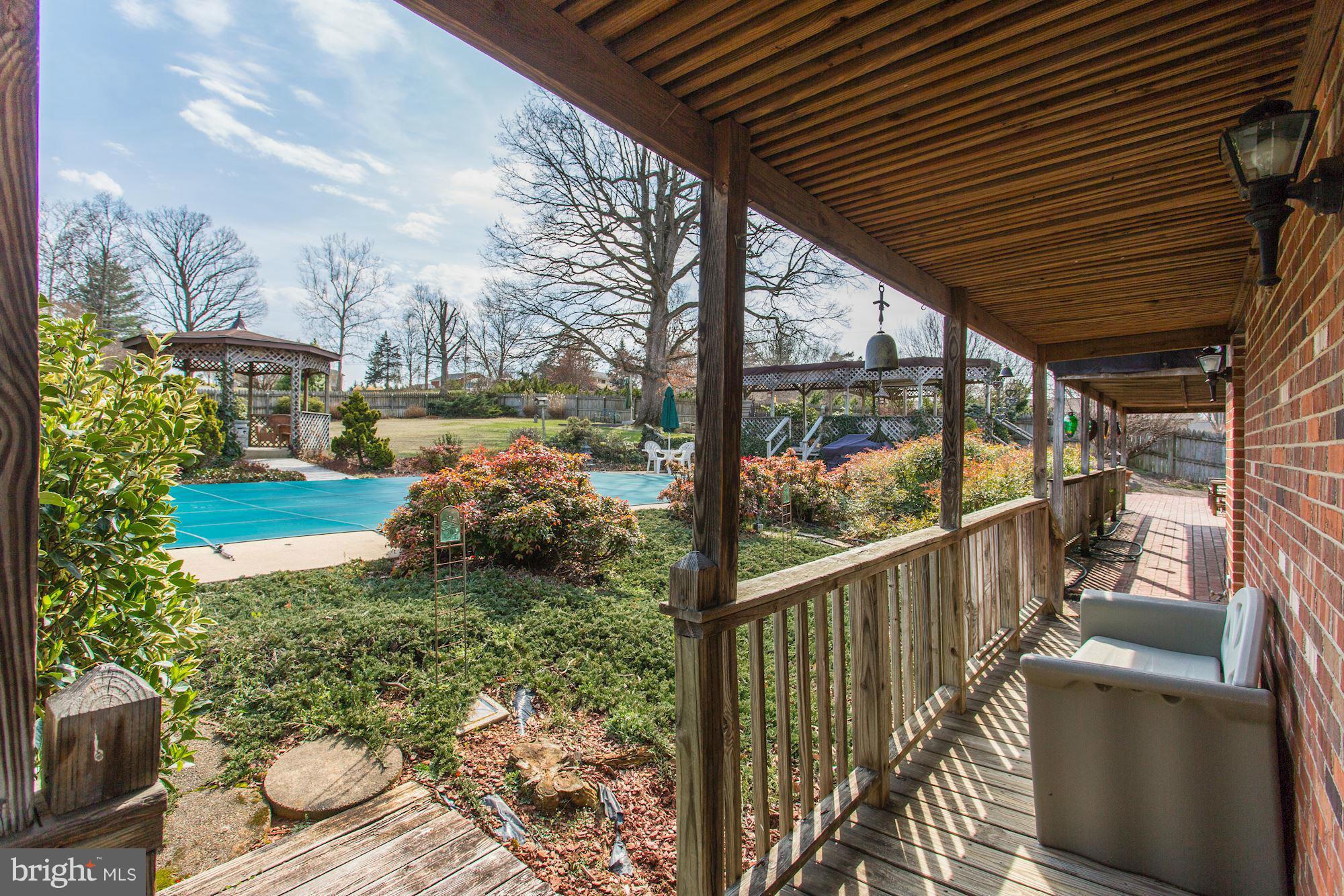 2 Nichols Road Luray, VA 22835 - Photo 27 of 30 a view of a porch with furniture and garden