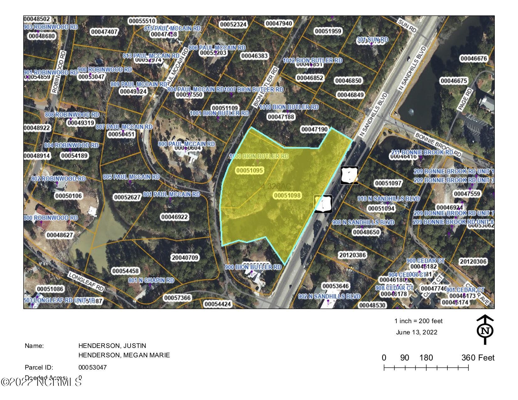 1000 Bion Butler Road Aberdeen, NC 28315 - Photo 46 of 47 Aerial 1000 Bion Butler Rd