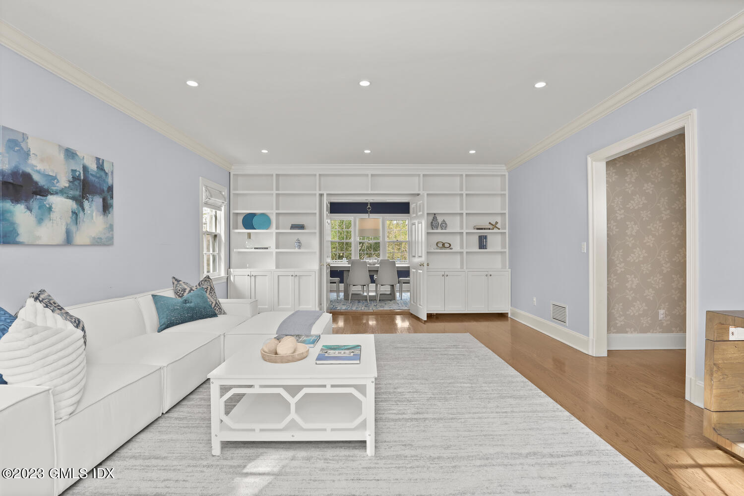 31 Fairfield Road Greenwich, CT 06830 - Photo 9 of 28 a living room with furniture and wooden floor