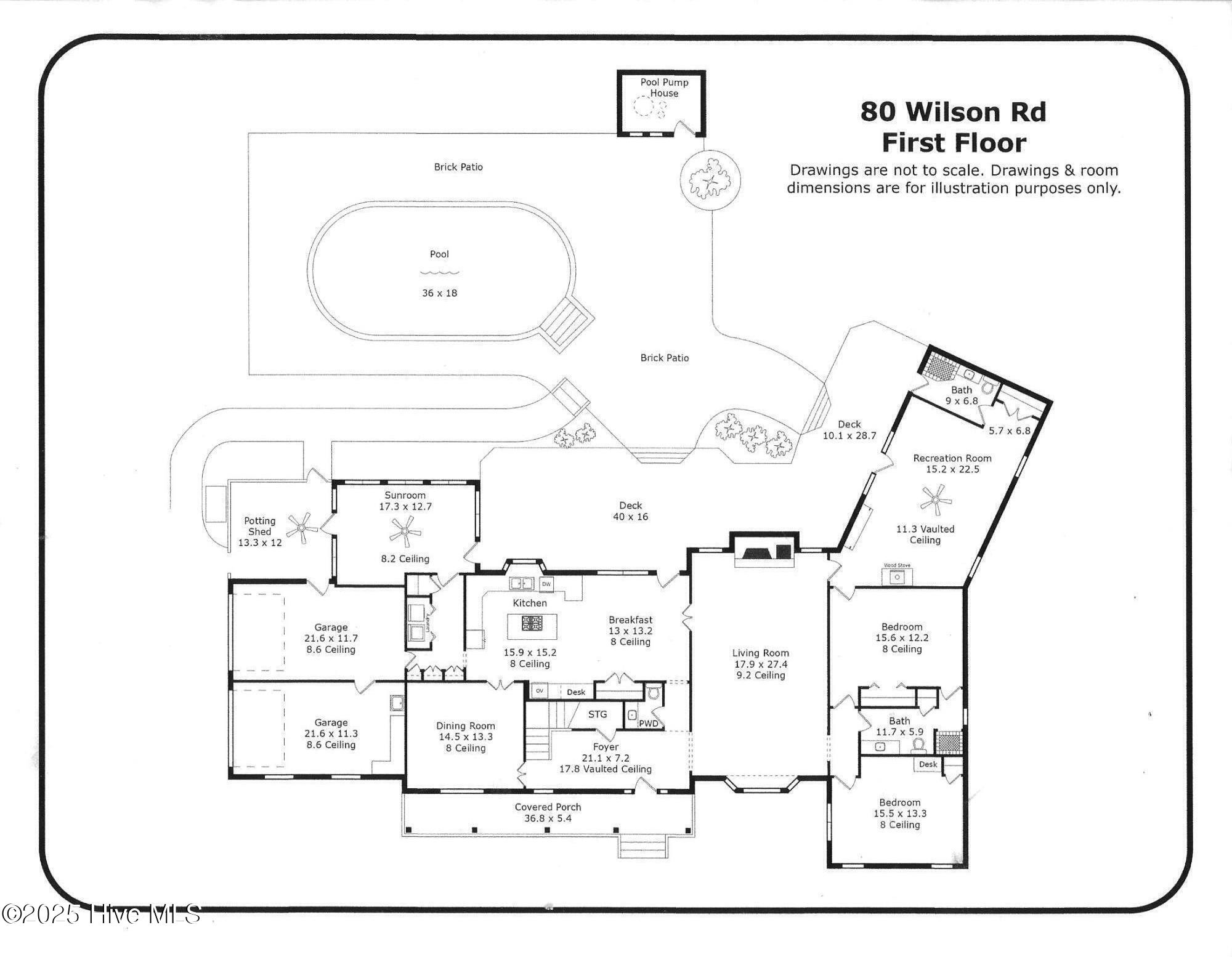 80 Wilson Road Pinehurst, NC 28374 - Photo 74 of 74 80 Wilson Rd Floor Plan 1st Fl