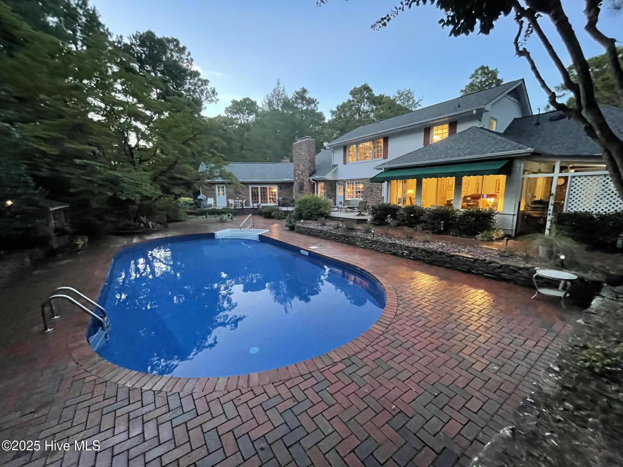 80 Wilson Road Pinehurst, NC 28374 - Photo 66 of 74 Pool at Dusk