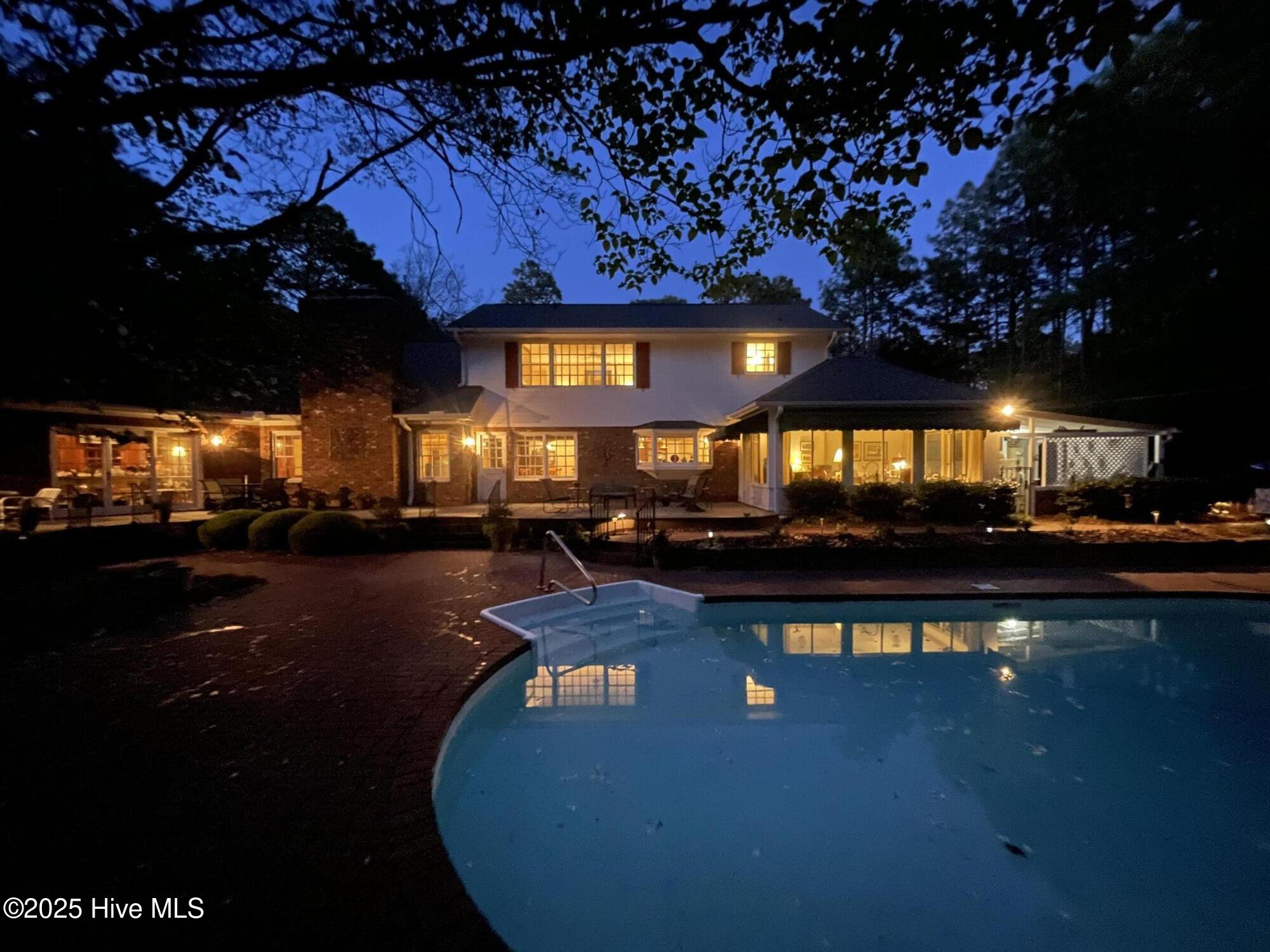80 Wilson Road Pinehurst, NC 28374 - Photo 68 of 74 Pool at Dusk