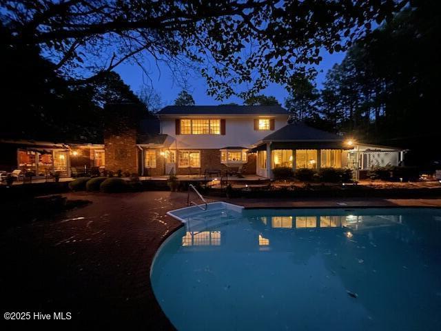 80 Wilson Road Pinehurst, NC 28374 - Photo 69 of 74 Pool at Dusk
