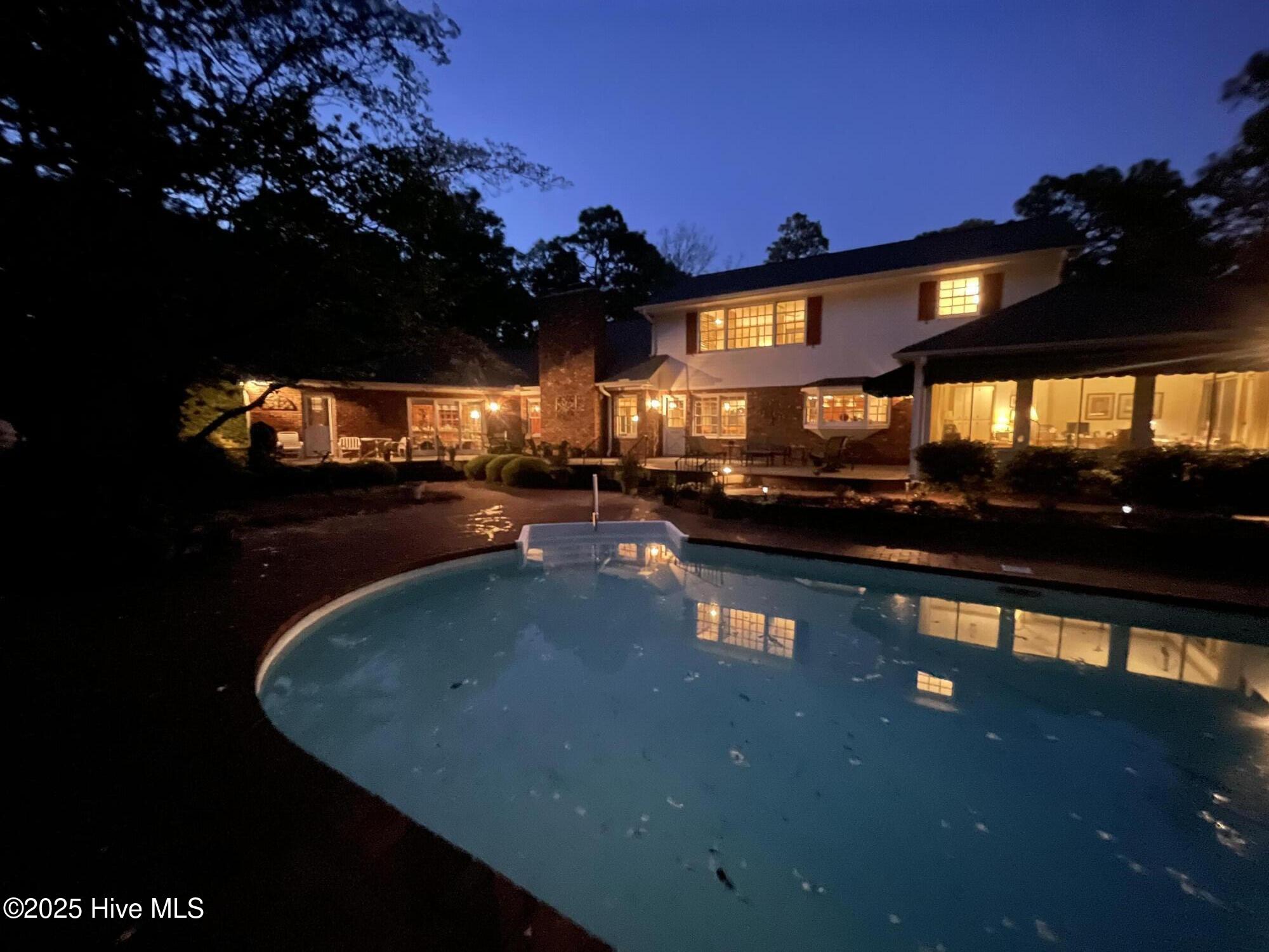 80 Wilson Road Pinehurst, NC 28374 - Photo 71 of 74 Pool at night