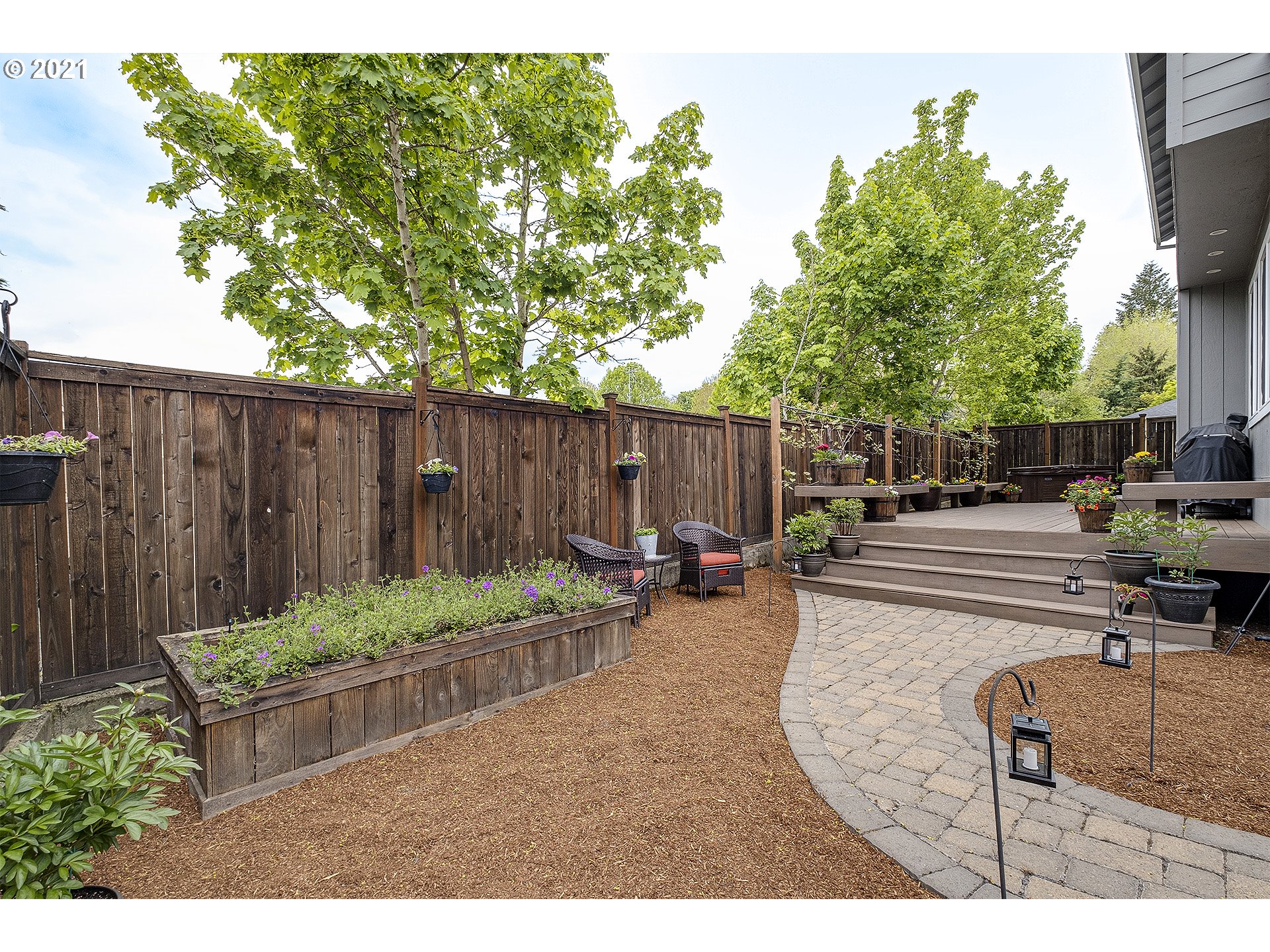 716 Roxe Drive Forest Grove, OR 97116 - Photo 30 of 32 a backyard of a house with table and chairs