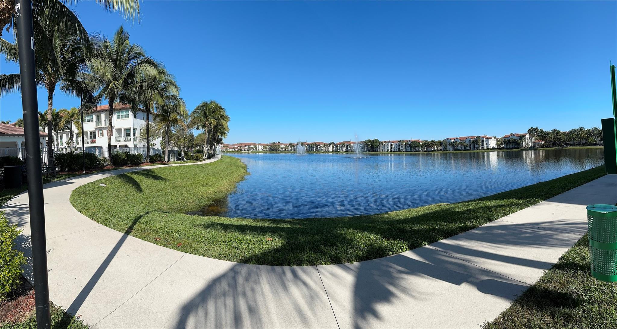 2854 Southwest 119th Road, Unit 2854 Miramar, FL 33025 - Photo 39 of 43 Lake with walking path