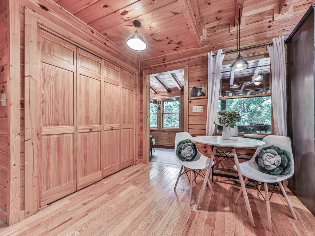 34 Amber Way Morganton, GA 30560 - Photo 13 of 39 a view of a dining room with furniture window and wooden floor