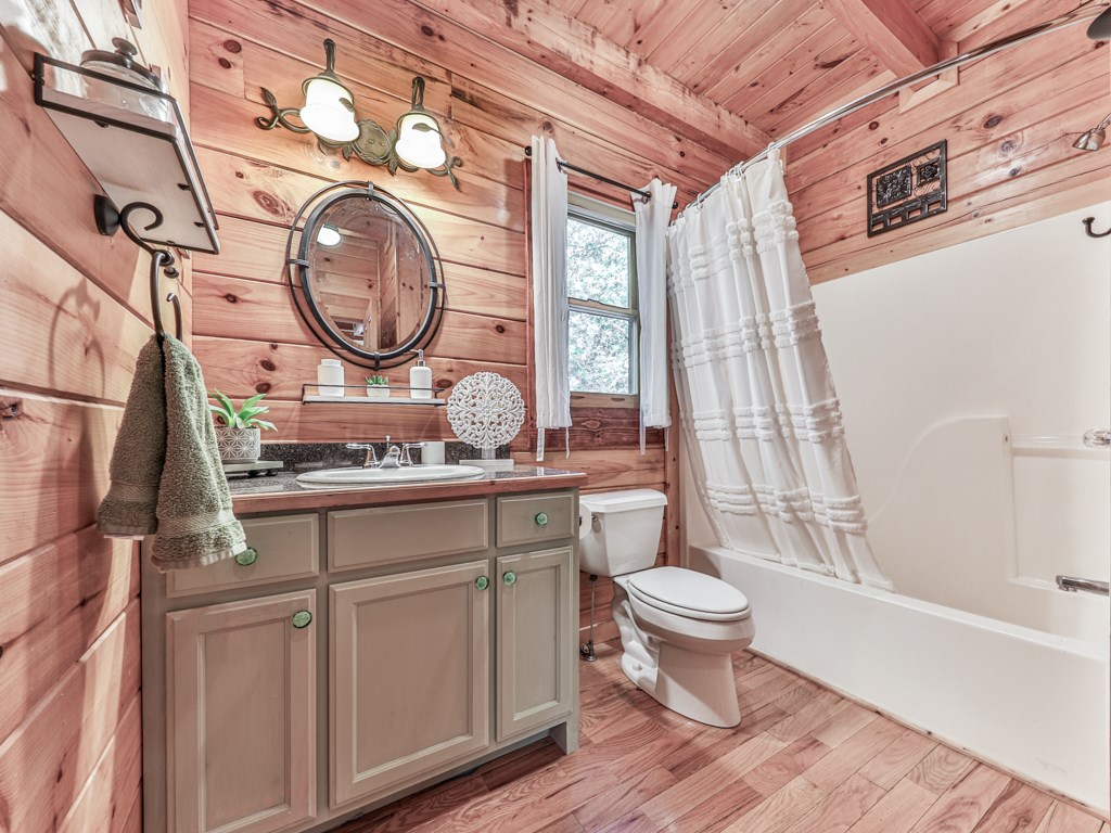 34 Amber Way Morganton, GA 30560 - Photo 16 of 39 a bathroom with a toilet a sink and a mirror