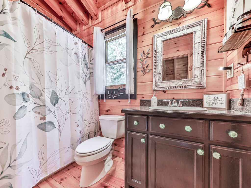 34 Amber Way Morganton, GA 30560 - Photo 22 of 39 a bathroom with a sink a toilet and a mirror