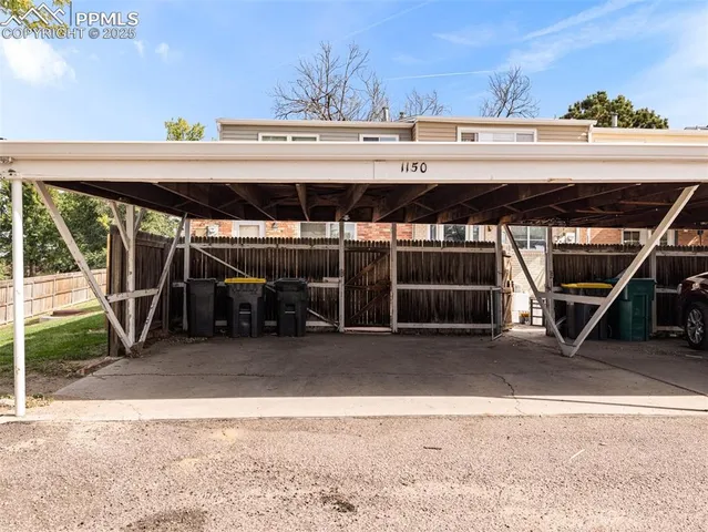 a view of a car garage