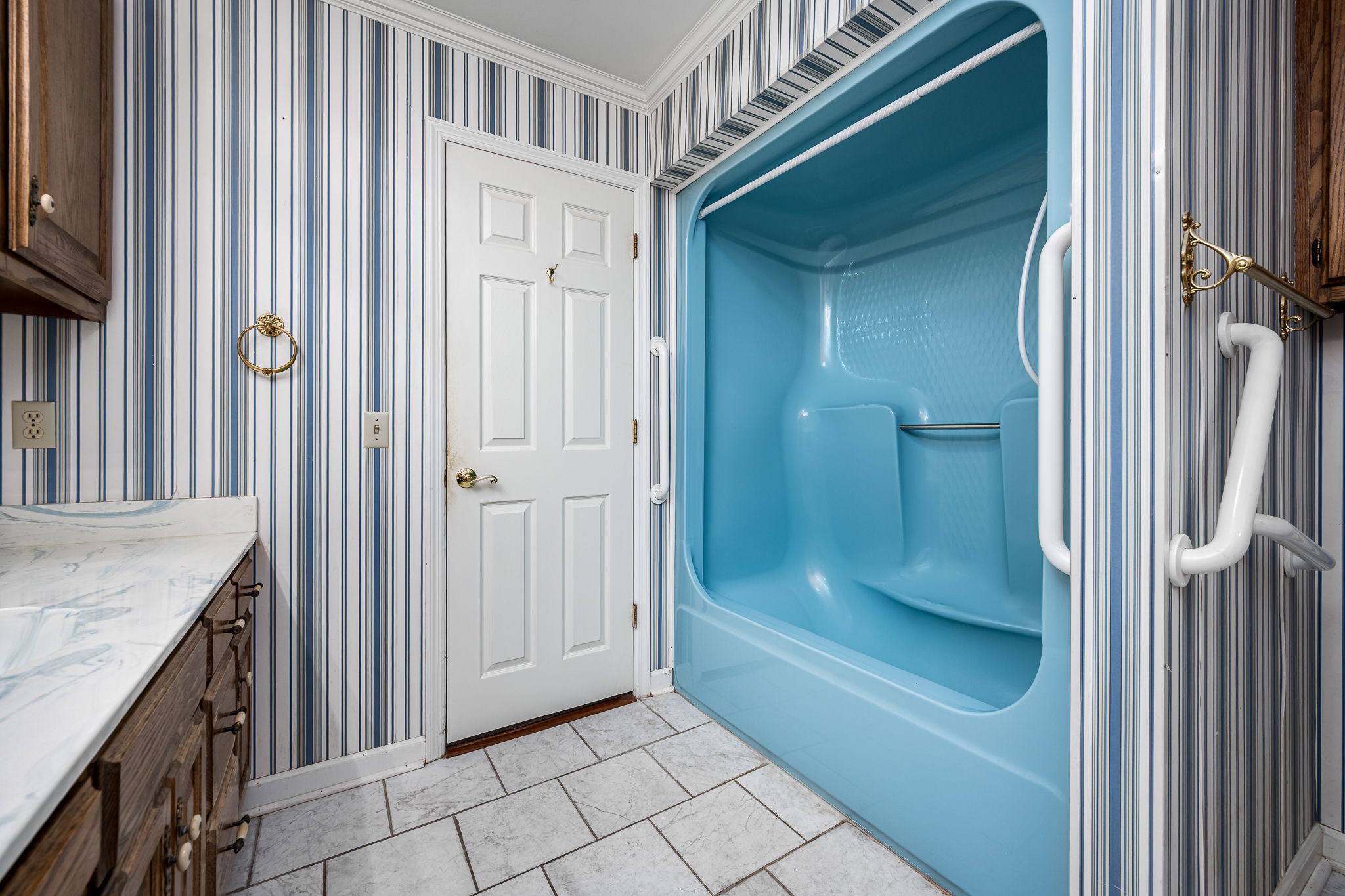140 Motlow Road Tullahoma, TN 37388 - Photo 45 of 69 a bathroom with a granite countertop sink and a mirror