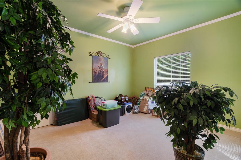 700 Hidden Lake Drive Powderly, TX 75473 - Photo 10 of 32 a bed room with a large window and a potted plant