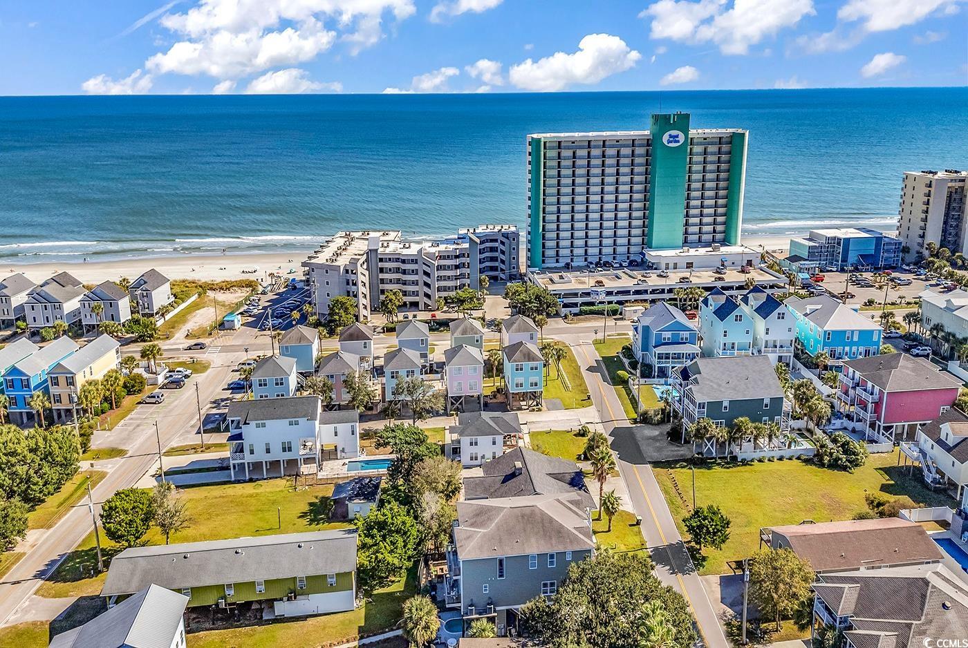 124 B Vista Drive Murrells Inlet, SC 29576 - Photo 36 of 38 Drone / aerial view of waterfront with a beach