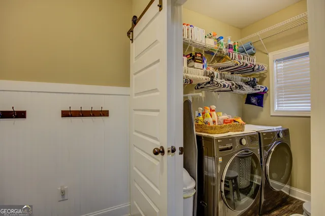 a view of storage and utility room